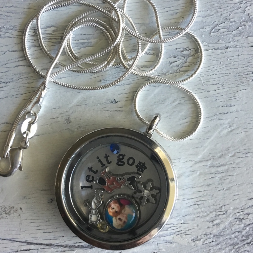 Frozen Silver Memory Locket